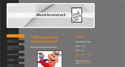 Desktop Screenshot of musikserviceleck.de